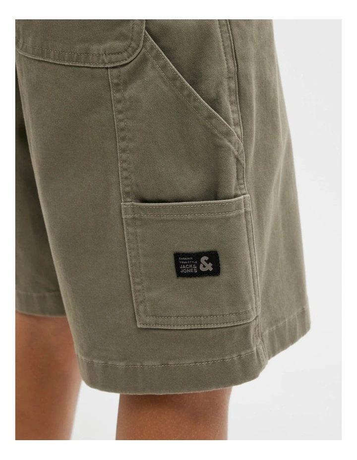 Jpsttony Carpenter Shorts in Dusty Olive image 5