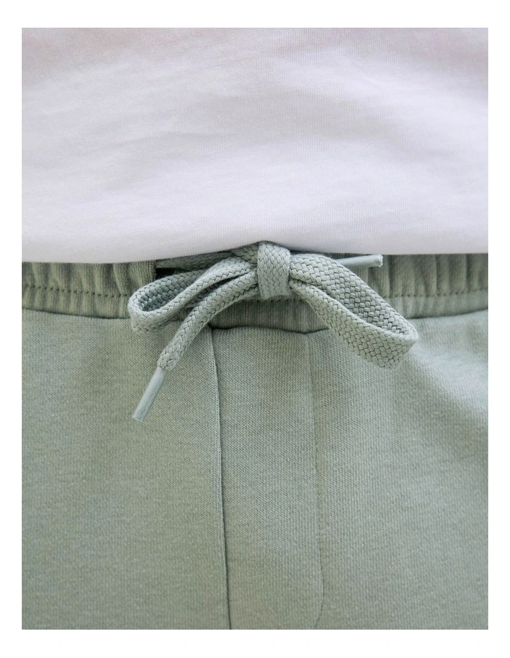 Logo Sweat Shorts in Iceberg Green image 4