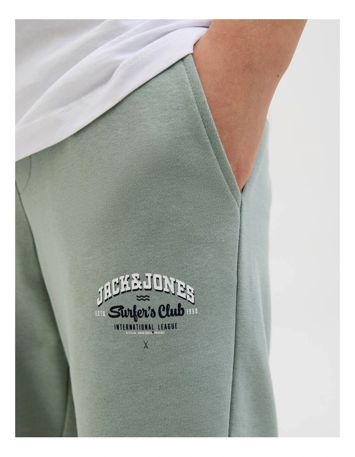 Logo Sweat Shorts in Iceberg Green image 6