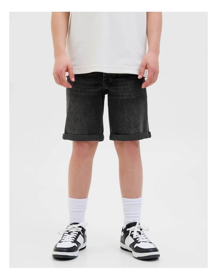 Jjirick Jjoriginal Shorts in Black Denim image 4