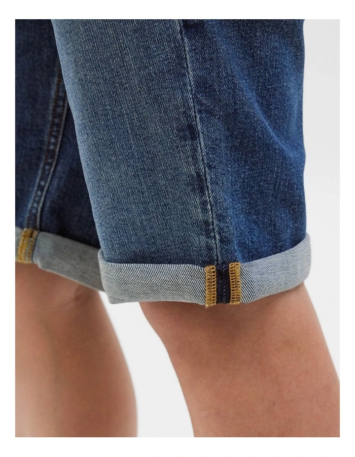 Jjirick Jjoriginal Shorts in Dark Blue Denim image 5