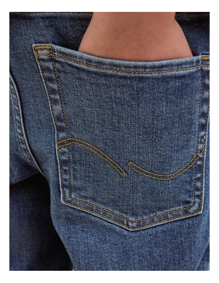 Jjirick Jjoriginal Shorts in Dark Blue Denim image 6