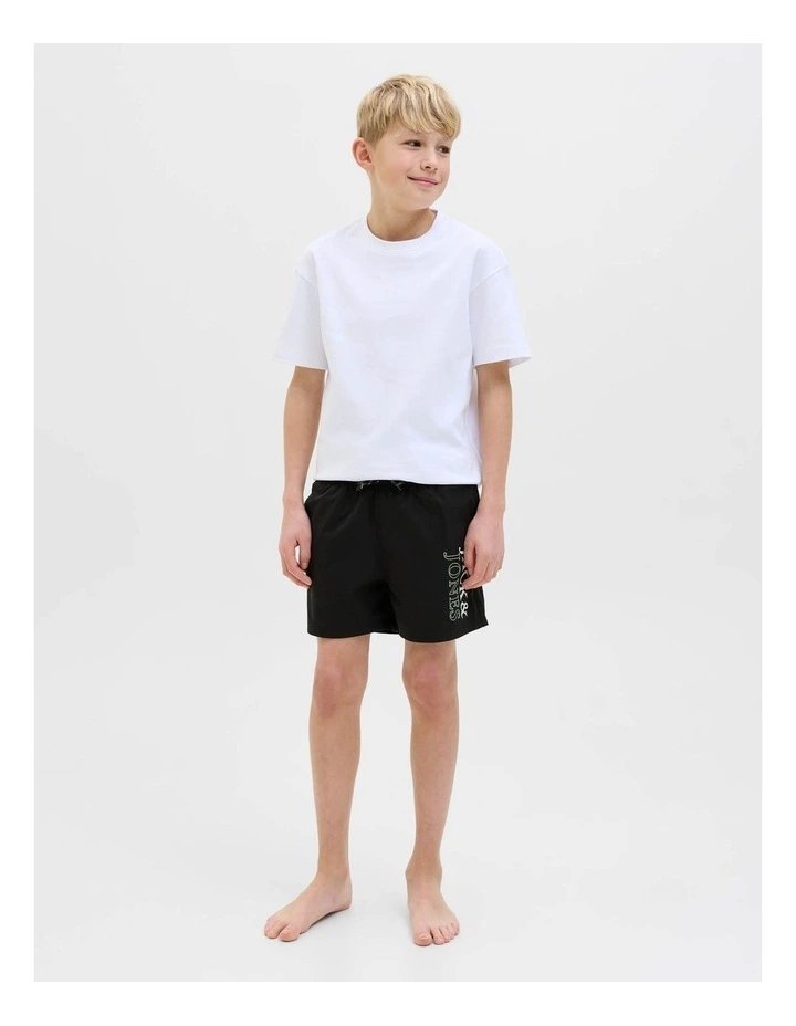 Jpstmaui Jjswim Double Logo Shorts in Black image 1