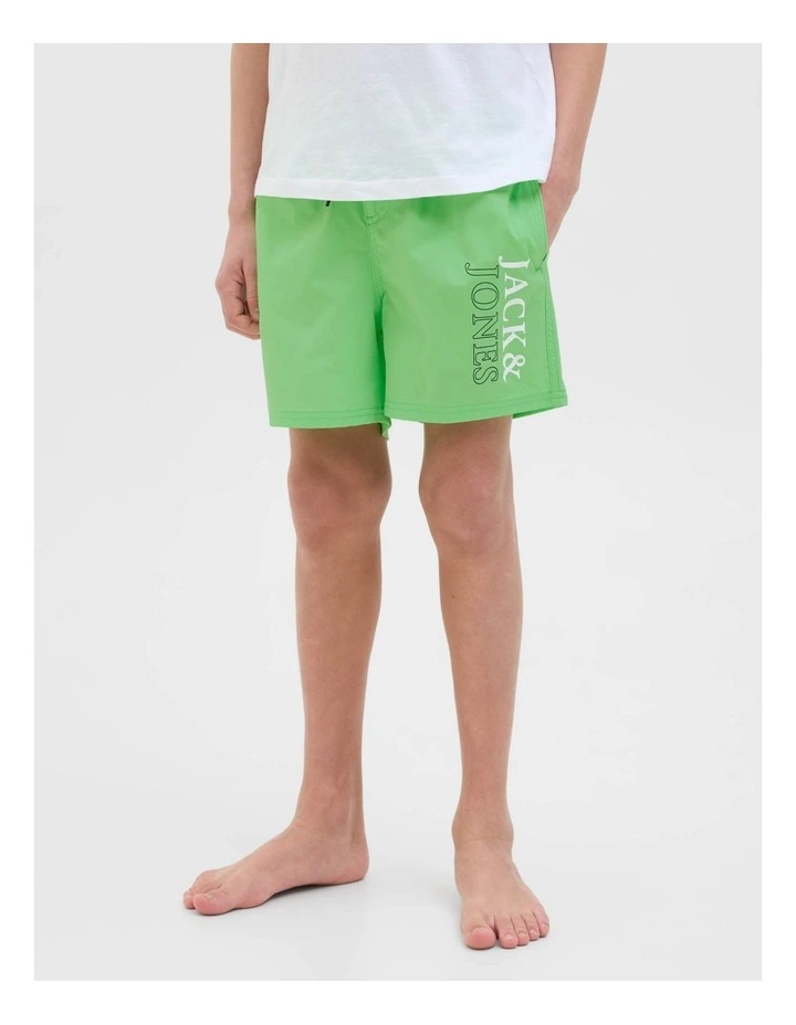 Jpstmaui Jjswim Double Logo Shorts in Summer Green image 4
