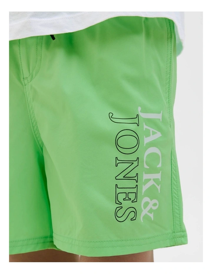 Jpstmaui Jjswim Double Logo Shorts in Summer Green image 5