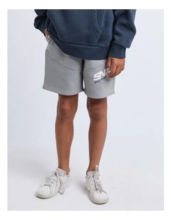 Challenger Fleece Short (8-16 Years) in Grey