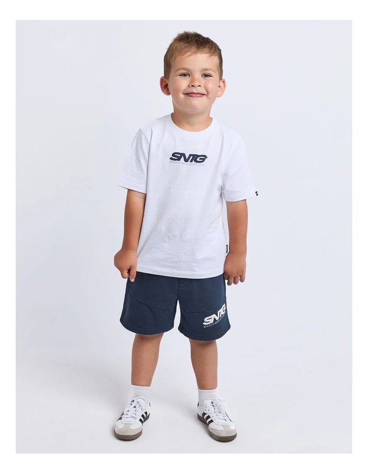 Challenger Fleece Short (3-7 Years) in Blue image 3
