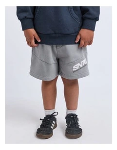 Challenger Fleece Short (3-7 Years) in Grey