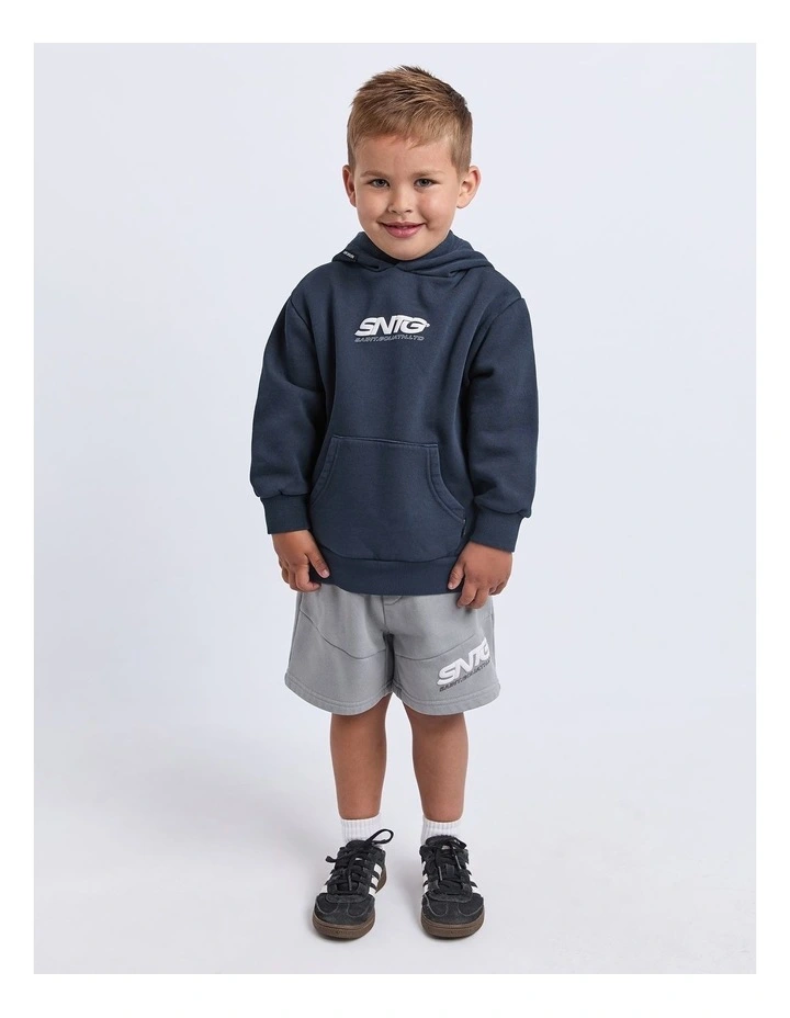 Challenger Fleece Short (3-7 Years) in Grey image 3