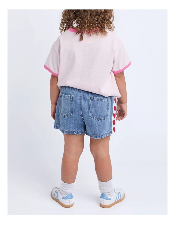 Love Denim Short (3-7 Years) in Denim image 2