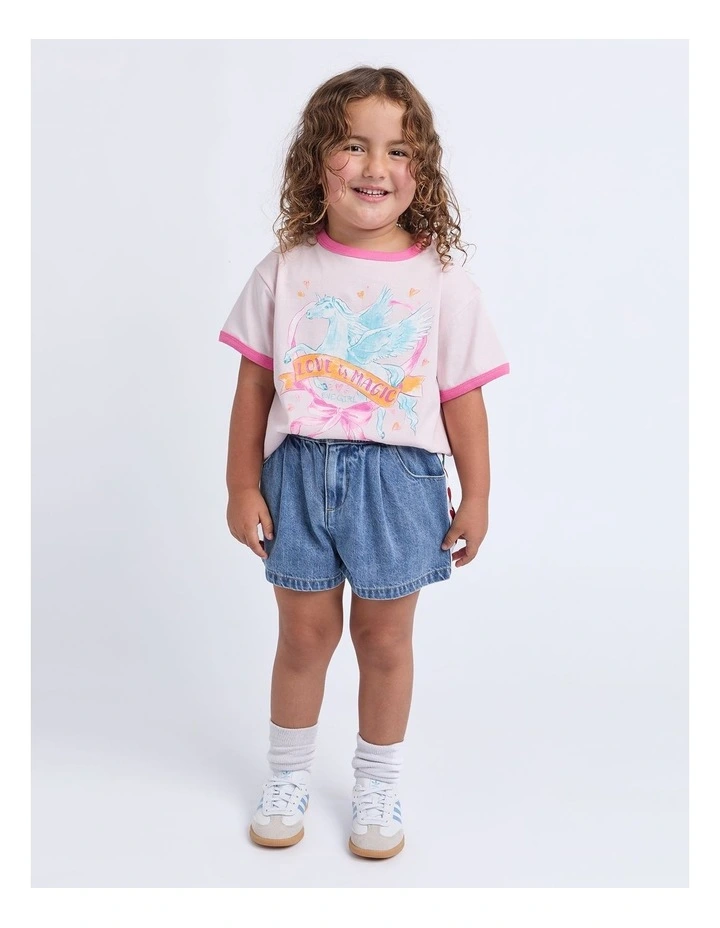 Love Denim Short (3-7 Years) in Denim image 3