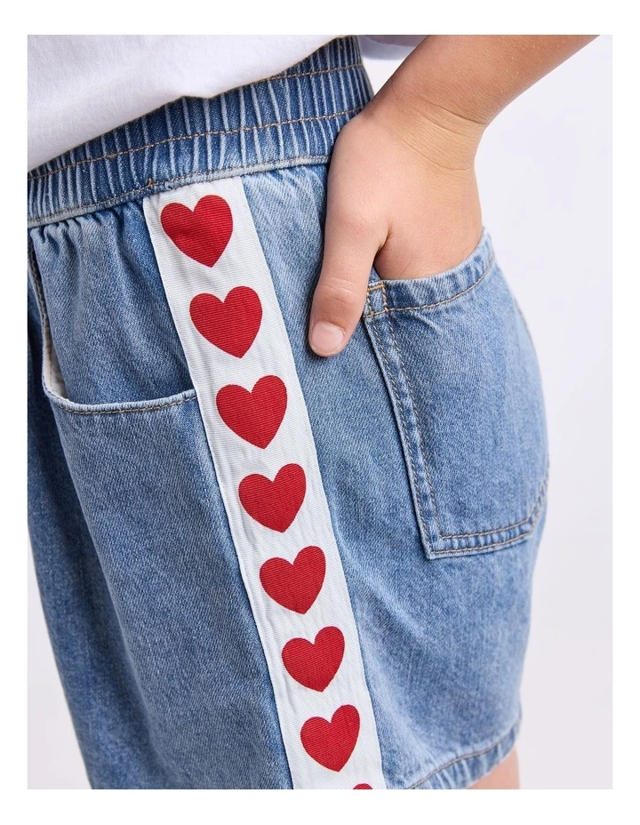 Love Denim Short (8-16 Years) in Denim image 5