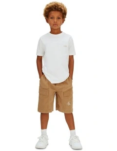 Essential Woven Cotton Shorts (8-16 Years) in Tigers Eye