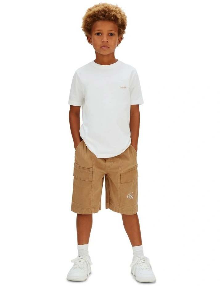 Essential Woven Cotton Shorts (8-16 Years) in Tigers Eye image 1