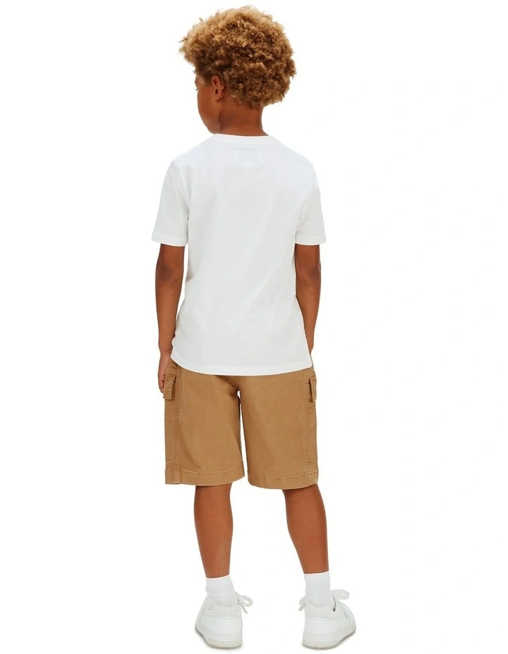 Essential Woven Cotton Shorts (8-16 Years) in Tigers Eye image 2