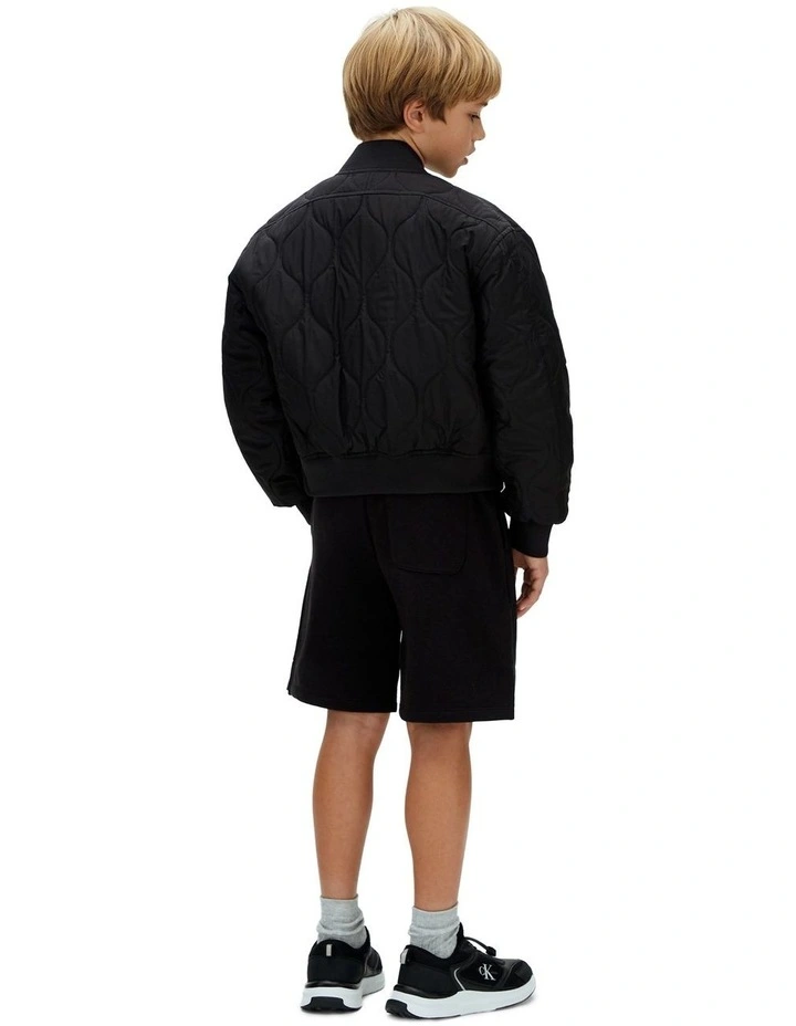 Relaxed Jogging Shorts (8-16 Years) in Black image 2