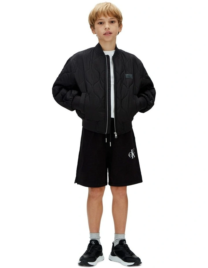 Relaxed Jogging Shorts (8-16 Years) in Black image 4
