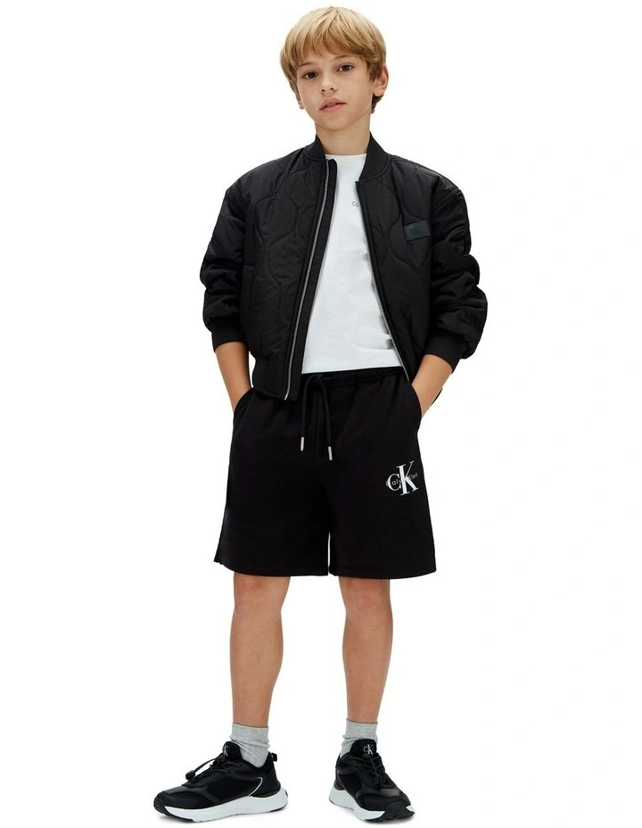 Relaxed Jogging Shorts (8-16 Years) in Black image 5