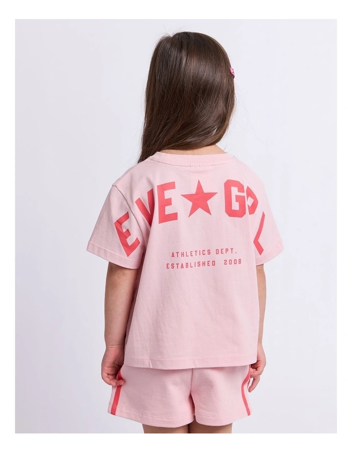 Lounge Club Short (3-7 Years) in Pale Pink image 2
