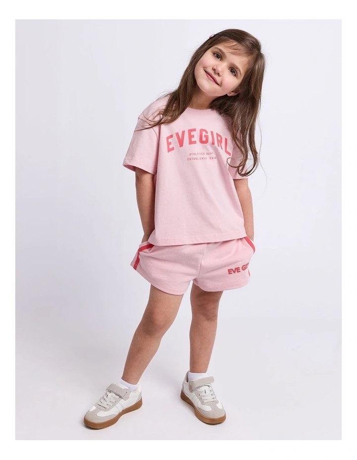 Lounge Club Short (3-7 Years) in Pale Pink image 3