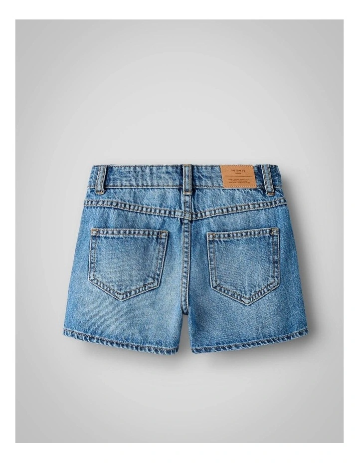 Mom Laser Denim Shorts image 2