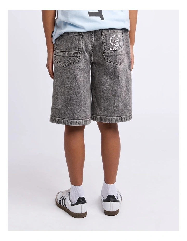Overturn Jort - Washed Black (Size 8-16) image 4