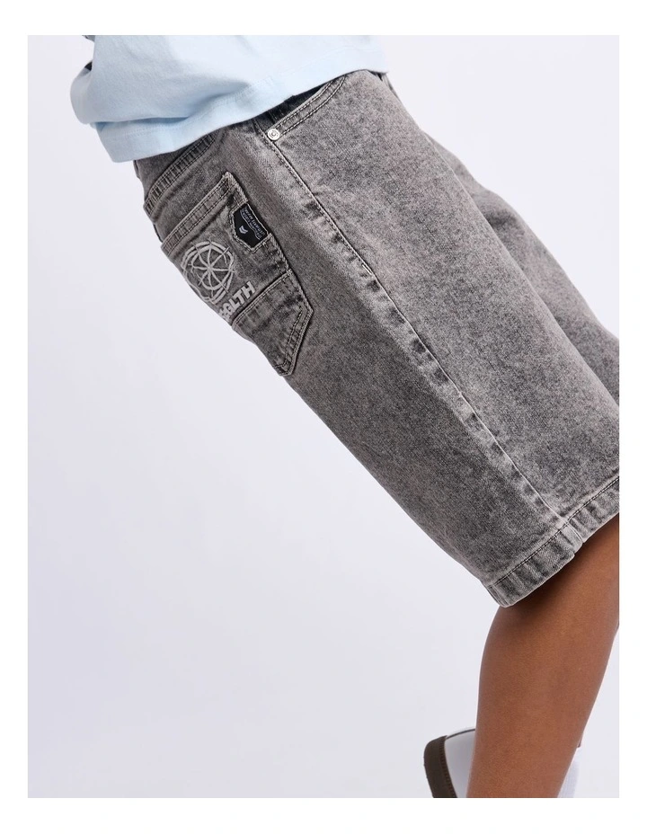 Overturn Jort - Washed Black (Size 8-16) image 5