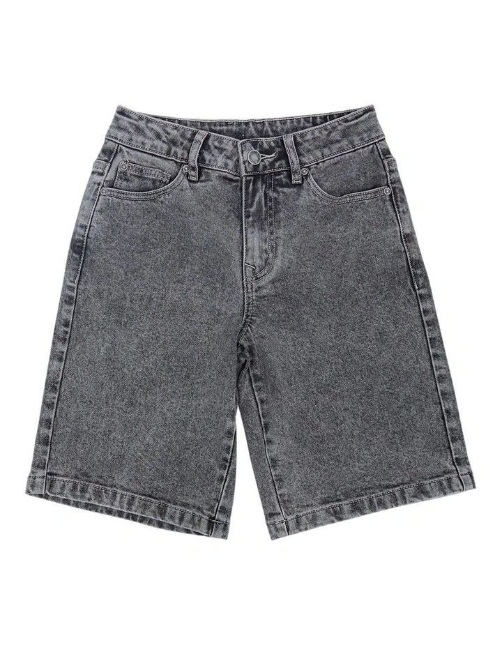 Overturn Jort - Washed Black (Size 8-16) image 6