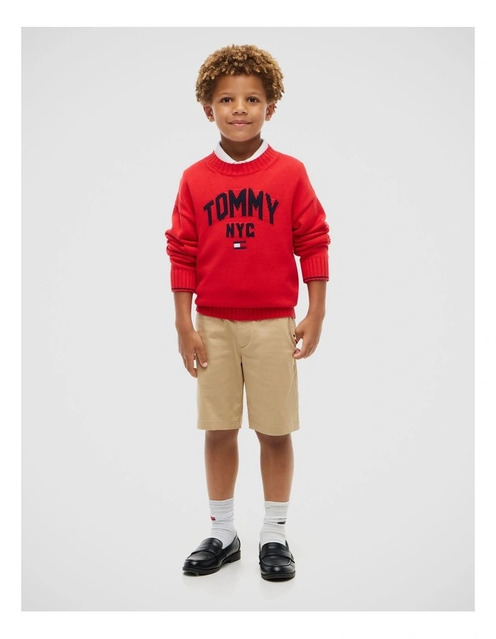 Boys 1985 Collection Chino Shorts (8-16 years) in Beige image 1