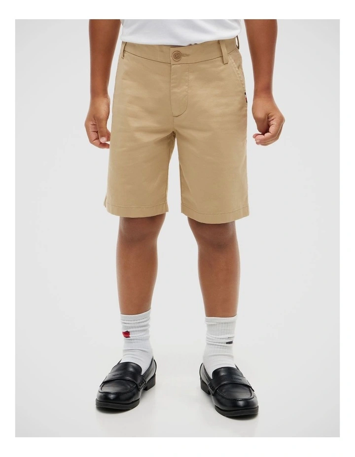 Boys 1985 Collection Chino Shorts (8-16 years) in Beige image 2