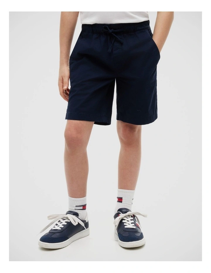 Boys Essential Relaxed Paper Touch Shorts (8-16 years) in Blue image 1