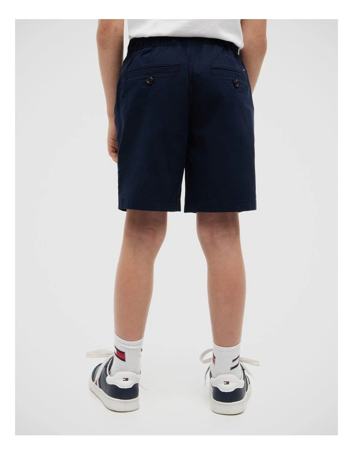 Boys Essential Relaxed Paper Touch Shorts (8-16 years) in Blue image 4