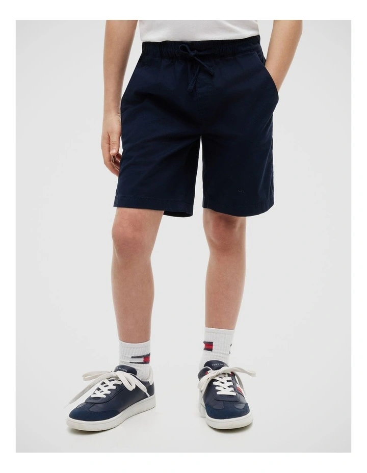 Boys Essential Relaxed Paper Touch Shorts (3-7 years) in Blue image 1