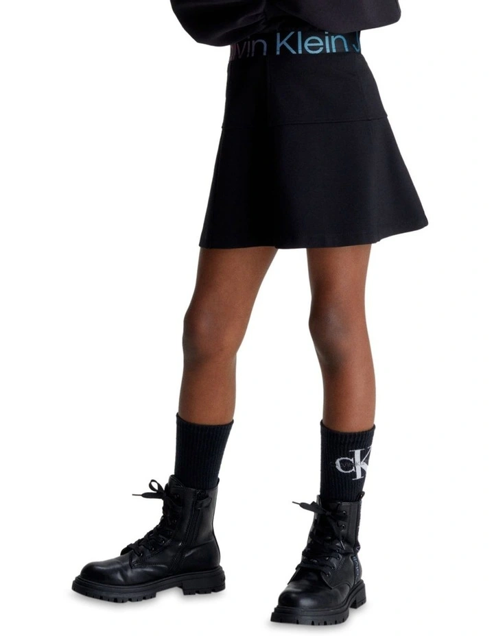 Punto Tape Skirt in Black image 1