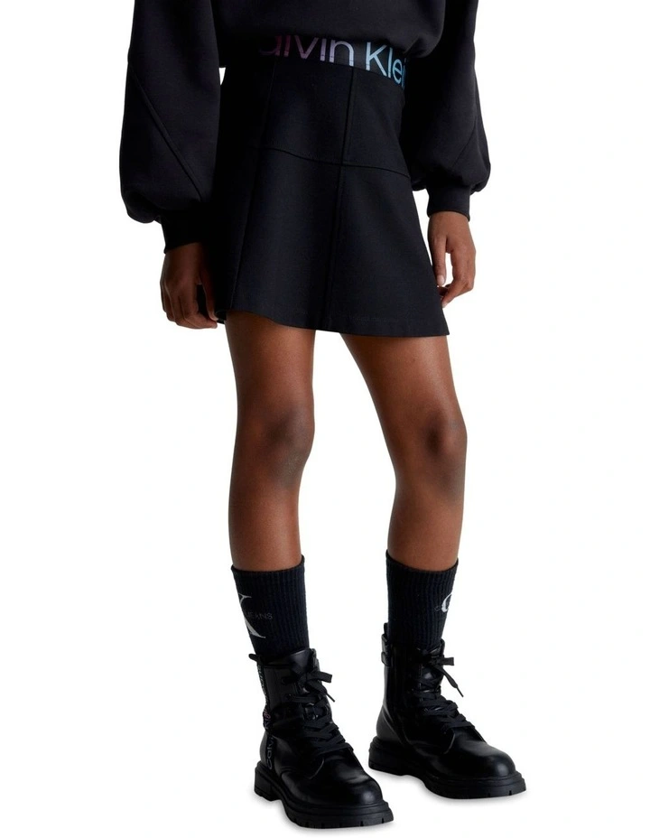 Punto Tape Skirt in Black image 4