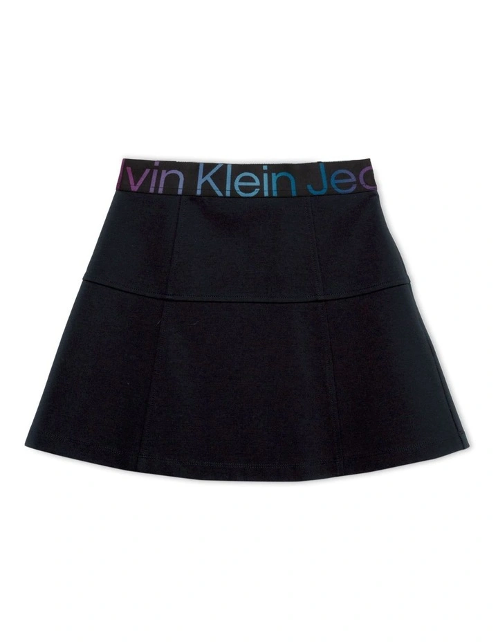 Punto Tape Skirt in Black image 5