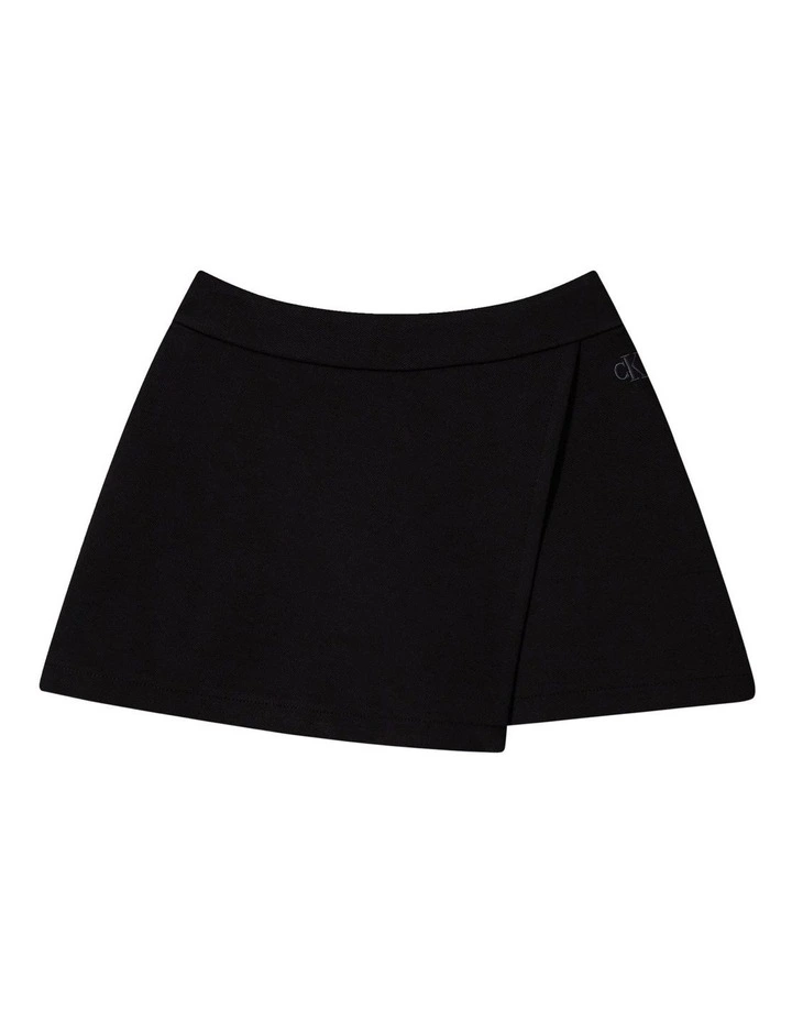 GIRLS 8-16 Twill Punto Skort in Black image 1