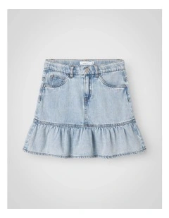 Nynne Denim Skirt in Light Blue
