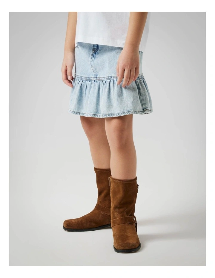 Nynne Denim Skirt in Light Blue image 4