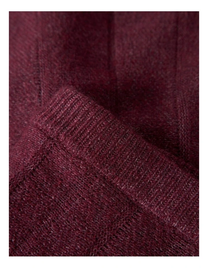 Sonia Knit Skirt in Burgundy image 4