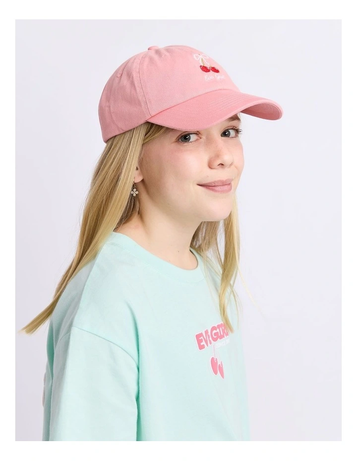 Cherry Cap (8-16 Years) in Pink image 2