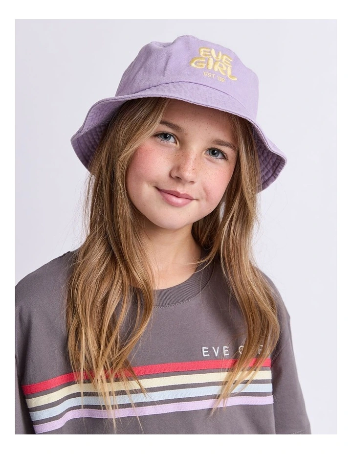 Sports Club Bucket Hat (8-16 Years) in Lavender image 2