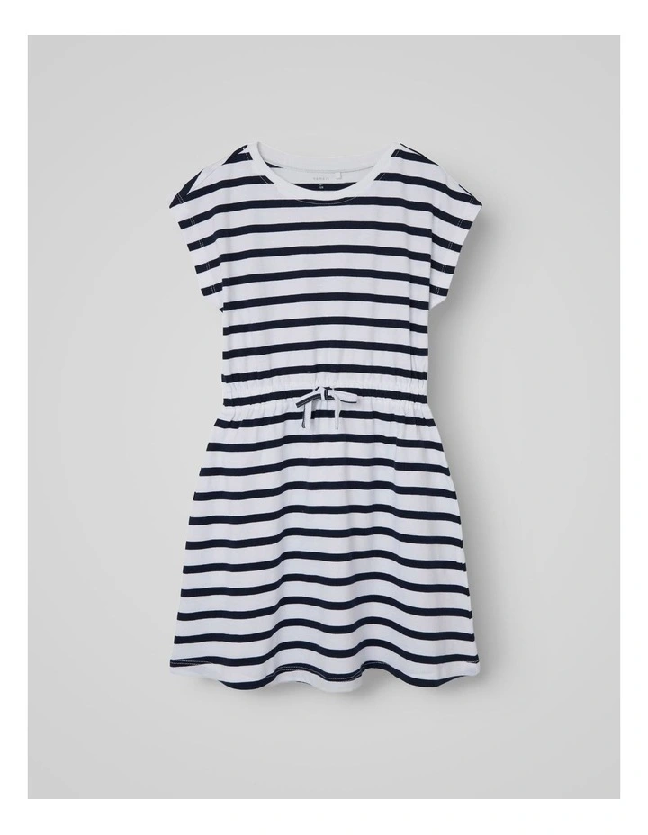 Mie Striped Dress in Dark Sapphire image 1