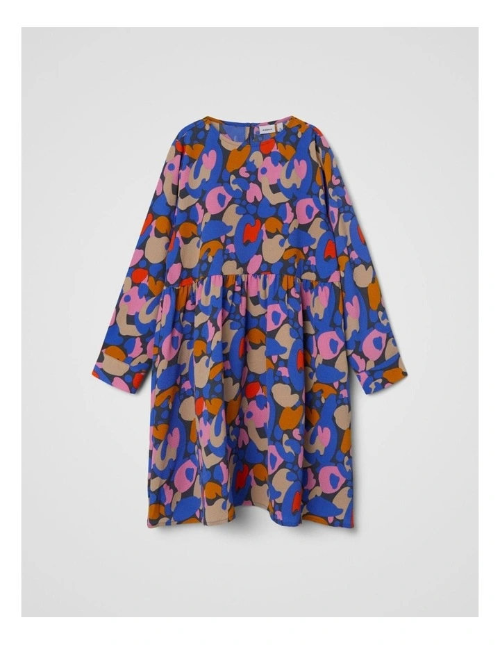Millia Long Sleeve Dress in Dazzling Blue image 1