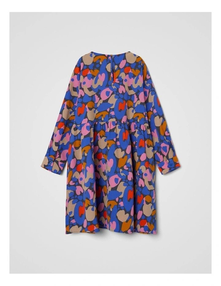 Millia Long Sleeve Dress in Dazzling Blue image 2
