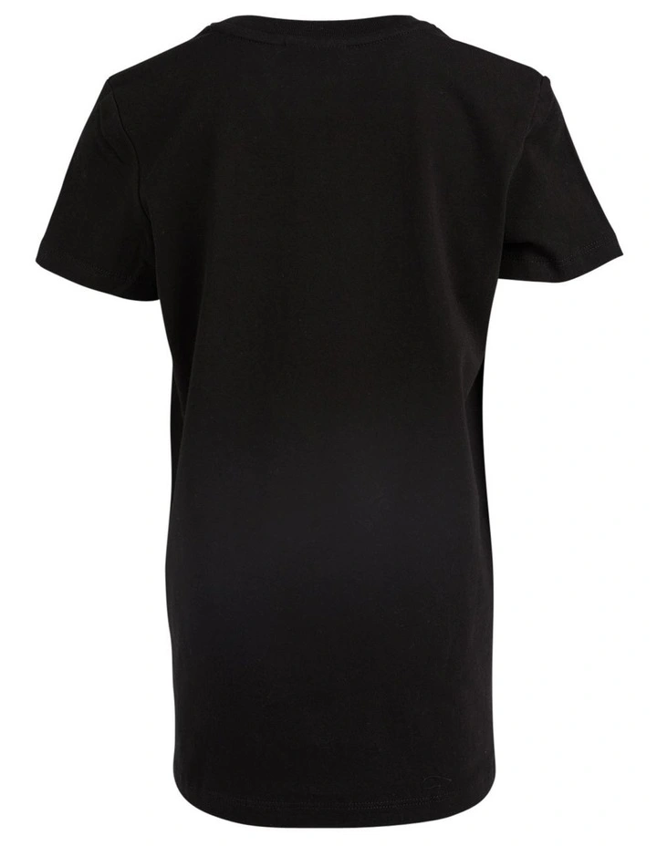 Savannah Panel Tee Dress (3-7 Years) in Black image 2