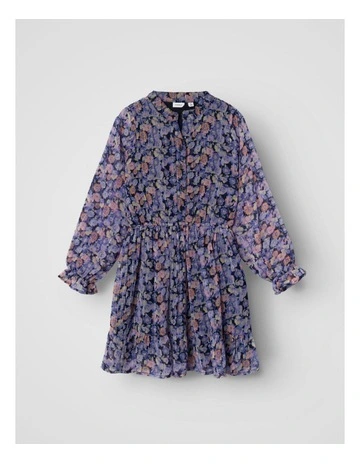 Tirance Floral Dress in Blue