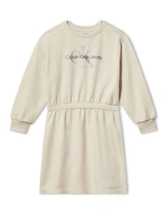 GIRLS 8-16 Glitter Monologo HWK Dress in Turtledove