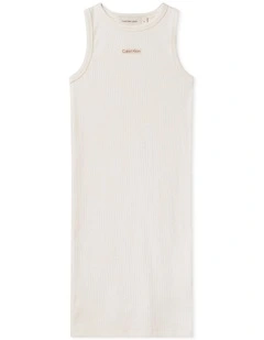 Slim Ribbed Sleeveless Dress (8-16 years)