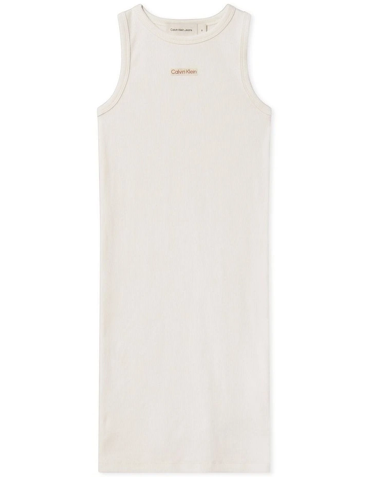 Slim Ribbed Sleeveless Dress (8-16 years) image 1